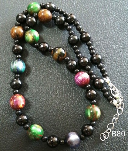 Collana perle grunge - , resina