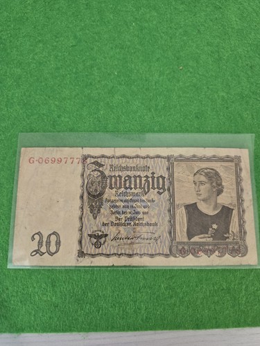 Germany 1939 reichsmark - germany, 20