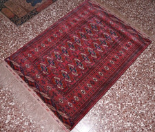 bukara di alta qualità tappeto turcomanno 115x86 nuovo. e, caucasici kilim teke