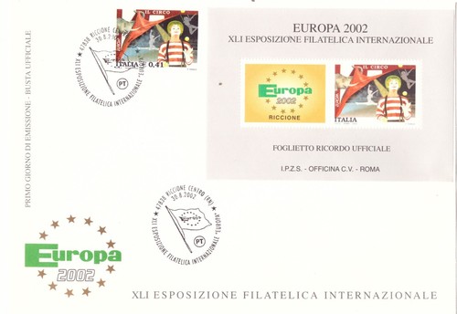 2002 fdc esposizione - fdc,