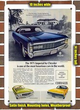 Insegna in metallo - 1971 Imperiale Pubblicità d'epoca 08