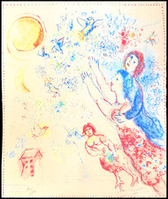 Marc Chagall Litografia COA