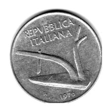 Moneta italia da 10 Lire del