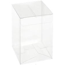 50 scatole bomboniere trasparenti pvc 8x8x20 cm  FCA-PVC60-50(VAR)