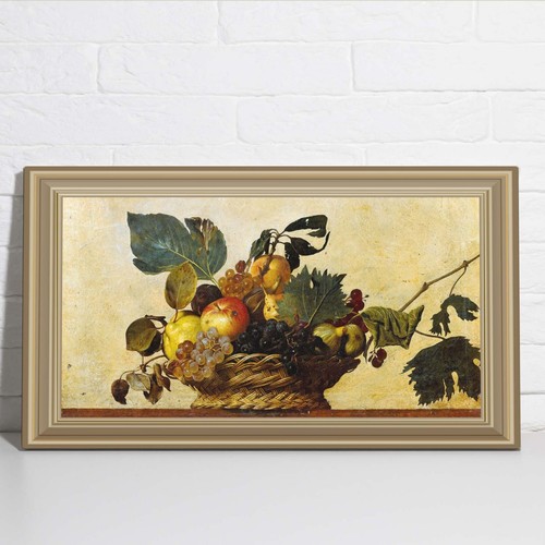 Quadro caravaggio canestra - quadro,