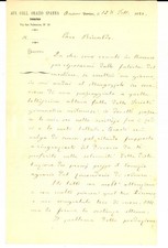 1882 AMENO (NO) Orazio SPANNA e le cause della crisi agraria - Autografo