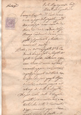 Antico Documento dell''8 MAGGIO 1814