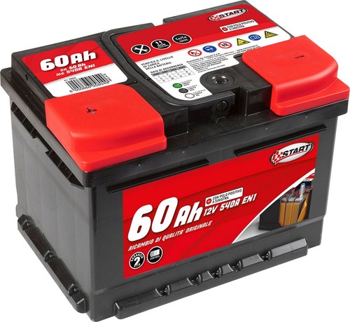 Start batteria auto 60ah 12v - batteria,