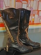 Nero Giardini, stivale al ginocchio in pelle nera: taglia 37, tacco basso. 