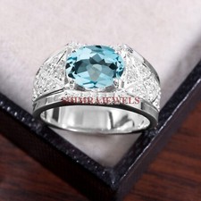 Naturale Topazio Blu Gemma Con