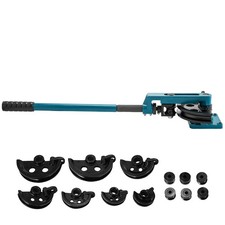 Curvatubi Idraulica Manuale da 10mm a 25mm Piegatubi Acciaio Con 7 Dies