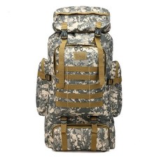 Zaino Per Escursioni Militare Mimetico  Impermeabile 70 litri