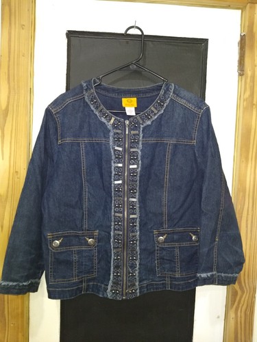 Giacca denim donna rosso - denim,