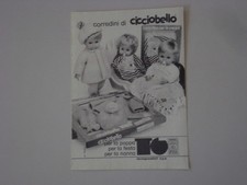 advertising Pubblicità 1974 BAMBOLA SEBINO CICCIOBELLO