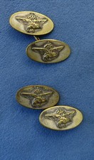 COPPIA GEMELLI DA POLSO REGIA AEREONAUTICA MILITARE ITALIANA-AQUILA-VEDI FOTO