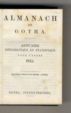 Almanach gotha annuaire - almanach, gotha.