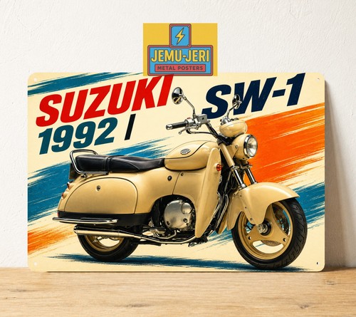 Insegna latta metallo suzuki - insegna,