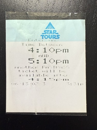 Disney world paper fastpass - world,