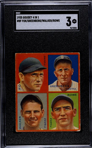 1935 goudey rowe walker - 1935, in