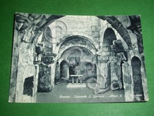 Cartolina Siracusa - Catacombe S. Giovanni - Altare di S. Marziano 1950.
