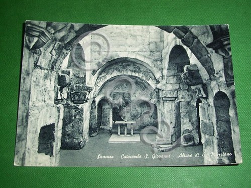 Cartolina siracusa catacombe - cartolina,