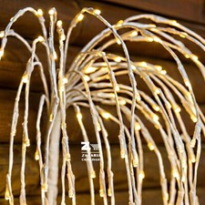 DECORAZIONE NATALIZIA CASCATA DI LUCI 288 LED h 140 Cm COLORE BIANCO CALDO