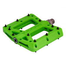 Coppia pedali Nylotrax VERDI per BICI enduro/freeride corpo in nylon 110x105mm  