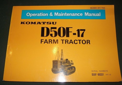 Komatsu d50f manuale - d50f-17,