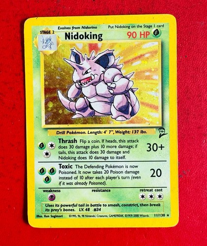 Lotto carte pokemon nidoking - carte,