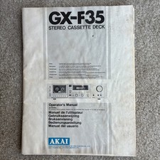 Akai f35 stereo cassette - akai, gx-f35