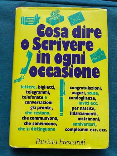 Cosa dire scrivere ogni - cosa,