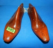 585. COPPIA DI ANTICHE FORME N° 35 IN LEGNO PER SCARPE PER CIABATTINO CALZOLAIO