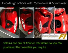 Adesivo decalcomania freno