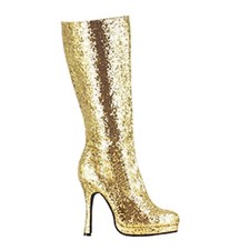 STIVALE DONNA GLITTER ORO