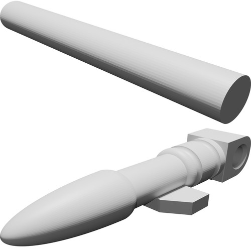 Cannone ricambio per scudo - ricambio,