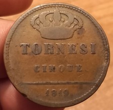 5 Tornesi 1819, Kingdom of Two