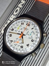 SWATCH CHRONO 1990 SKATE BIKE SCB105 PERFETTO FUNZIONANTE VINTAGE RARO