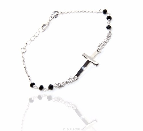 Bracciale rosario argento - bracciale,