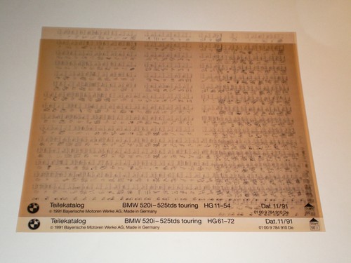 Microfiche catalogo ricambi - catalogo,