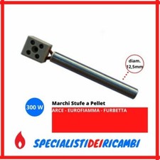 CANDELETTA ACCENSIONE STUFA PELLET 12,5 x 101mm 300W ARCE EUROFIAMMA FURBETTA