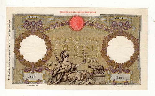 100 lire aquila romana spl - "aquila, romana"