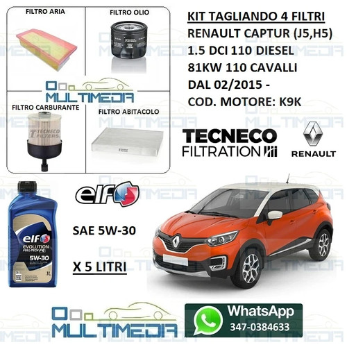 Kit tagliando filtri olio - kit,