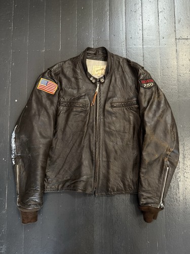 Giacca moto pelle - , anni