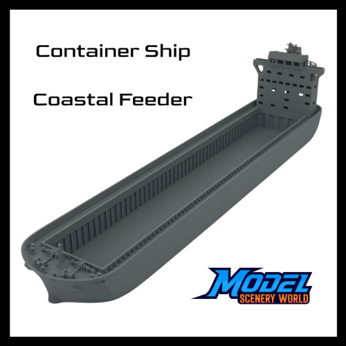 Modellino nave portacontainer