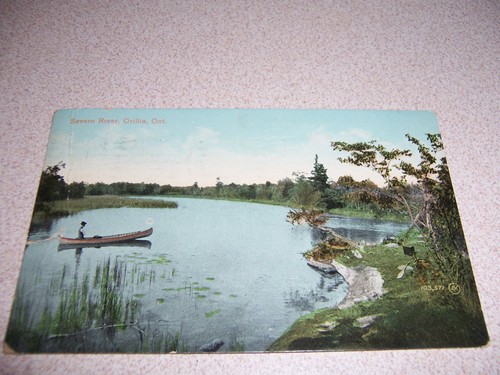 1909 canoa severn river - canoa, su