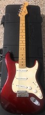 FENDER STRATOCASTER USA 2008 CANDY APPLE AMERICAN + CASE,  STRAT
