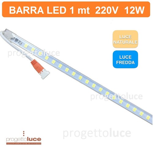 Barra led 1mt 12w 220v - 1mt,