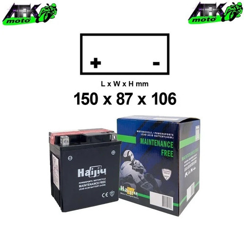 Batteria agm ht12a yt12a bs - batteria,
