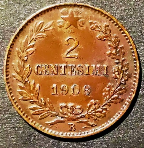 Errore centesimi 1906 regno - 2,