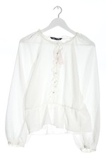 ZARA Camicia blusa Donna Camicetta a blusa Taglia IT 42 bianco stile casual